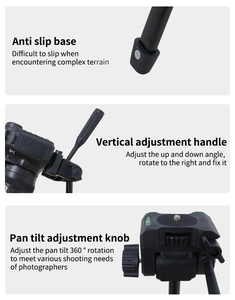 Điện thoại di động chuyên nghiệp & Chân máy ảnh đứng với ánh sáng cho các nhiếp ảnh gia chuyên nghiệp-Nhôm nhẹ - Product Image 5