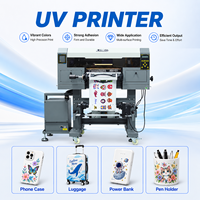 Mesin Cetak Digital LINKO Manufacturer Supply UV 3D Printer dengan Print Head I3200, Tinta UV, Stiker Kristal, untuk Cetak di Atas Kain Katun