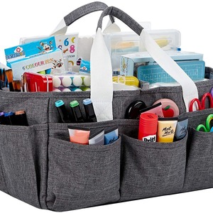 Bolsa de almacenamiento de tela Oxford con bolsillos para organizadores de papelería, uso en interiores - Product Image 1
