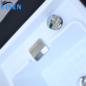 KISEN Bac à shampoing électrique réglable pour pédicure, lit de lavage moderne pour salon, cadre en acier inoxydable, utilisation hôtelière, lavage et massage des cheveux - Product Image 6