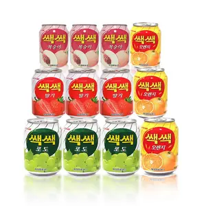 韩国原装乐天饮料葡萄汁混合风味果汁饮料