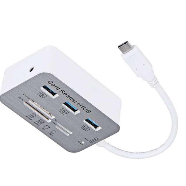 3-Port USB 3.0 Type a Hub with Card Reader for Micro/SDXC/SDHC/SD/UHS-I Cards-in Stock