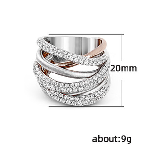 Anello di Lusso F440 con Diamante in Oro Bianco, Fede Nuziale da Donna con Pietra Naturale Taglio Brillante Rotondo Colore D - Product Image 4