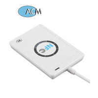 Lecteur de contrôle d'accès par carte intelligente NFC RFID 120U avec communication USB, fréquence 13,56 MHz, logiciel de clonage UID ISO14443A