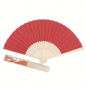 Éventail en bambou écologique personnalisé pour cadeau de mariage avec nom imprimé et technique de peinture à la main - Product Image 1