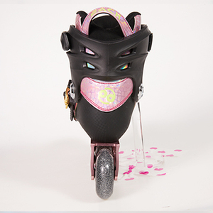 EACHkids Professional Soy Speed Racing Skates Carbon Fiber PU 4 Wheels YQ-S3 Carbon Fiber <b>Frame</b> and Lightweight for Opti - Product Image 3