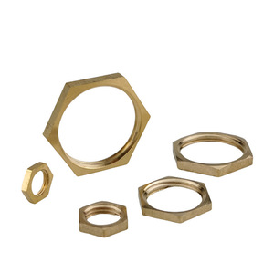 Écrous hexagonaux tout en laiton 1/2 2/3 3/4 4/6 1 pouce Grade A Niveau 5 Finition colorée naturelle - Product Image 2