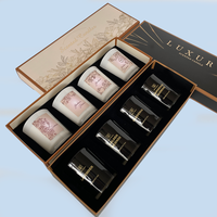 Invité Faveurs Premium Qualité Haute D & G Miracle Étiquettes En Carton Souvenirs Méditation Femmes Ensemble Mini Pack Lux Cadeau Ensemble Maison Bougie