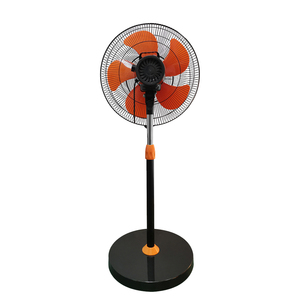 <span class=keywords><strong>Ventilateur</strong></span> sur pied électrique domestique 450 mm Turbo HDEF 900 tr/min, écoénergétique, en métal gris, commande mécanique - Product Image 2
