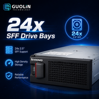Almacenamiento Conectado Directamente Lenovo E1024 2U de 24 Bahías JBOD DAS, Carcasa SAS de 6 Gbps para Expansión de Almacenamiento Empresarial de Alta Velocidad