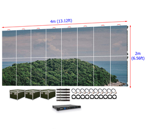 Écran LED P3.91 de location extérieure 4m x 2m (13ft x 6ft) 3.9mm pour mur vidéo de scène avec HDR10+ et étanchéité IP67 - Product Image 5