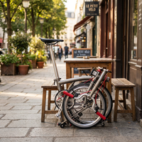 Vélo pliant en titane, vélo pliant à trois plis