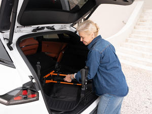 プレミアム4輪アップライトウォーカーアームレスト調整可能シートとブレーキ軽量モビリティエイド高齢者向け - Product Image 6