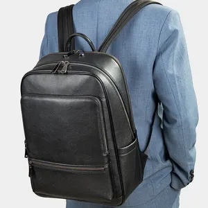 مارنت حقيبة ظهر جلدية رجالية للسفر وللعمل والمدرسة 15 بوصة حقيبة للكمبيوتر المحمول حقيبة ظهر جلد طبيعي حقيبة ظهر للرجال