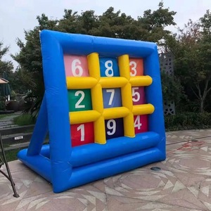 Giochi Sportivi Divertenti: Calcio Gonfiabile, Bersaglio per Freccette a Nove Punti, Canestro da Basket, Gioco di Espansione Intelligente per Esterni - Product Image 1