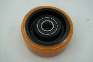 Novo Conjunto de Rodas de Poliuretano (PU) para Empilhadeira <span class=keywords><strong>Linde</strong></span> 1166, Acessório 11664505500 para Uso em Armazém 130*55-25 - Product Image 5