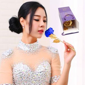 Roses en feuille d'or 24 carats 8,5 cm 11 couleurs Vente en gros Boîte de roses romantiques pour la Saint-Valentin pour femmes - Product Image 3