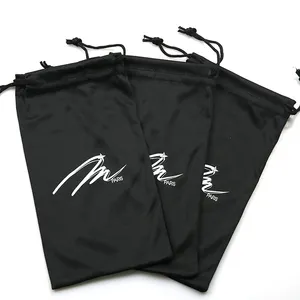 Wholesale Digital Printing Pouch Custom Silk Drawstring Bags Sunglass Case Pouch