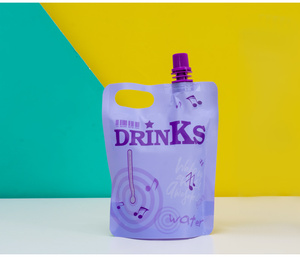 Chất lỏng uống nước trái cây trà cấp thực phẩm nước giải khát trung tâm Spout Pouch Túi tái sử dụng đứng lên túi nhựa - Product Image 4