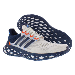   Scarpe Atletiche Adidas Ultraboost Web DNA da Uomo Taglia 9.5 Bianco Gesso/Blu Navy/Arancione Impact con Funzione Ammortizzante - Product Image 5