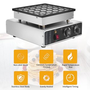 25 pièces Appareil à crêpes hollandaises professionnel électrique, machine à dorayaki, gaufrier antiadhésif pour cuisine domestique - Product Image 2