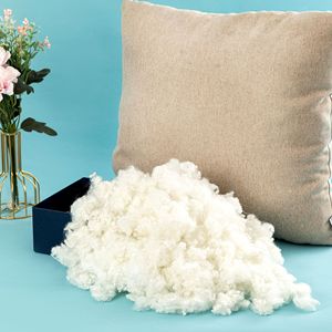 Filled Cotton <strong>PP</strong> Cotton Three-Dimensional Hollow Polyester Short <strong>Fiber</strong> Sample GRS Recycled Plush Cotton Concrete Wholesale 100g - Product Image 2