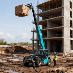 Carretilla elevadora telescópica 3t 2ton Telehandler con Euro Cheap Mini Telehandler Telescópico 2,5 Ton - Product Image 1
