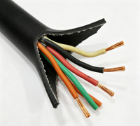 Câble flexible résistant aux intempéries SJOOW SOOW 3x17AWG en caoutchouc PE/CPE 300/600V pour éclairage industriel extérieur, pelouse et aménagement paysager