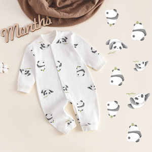 Mameluco de Algodón Transpirable y Cálido para Bebés, Mono de Manga Larga sin Costuras, Ropa Elegante para Exteriores con Logotipo Personalizado - Product Image 4