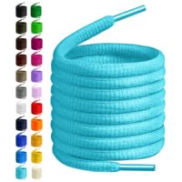 Cordones Gruesos Ovalados de 27 Colores, Semicirculares de 1/4 de Pulgada de Ancho, 4 Longitudes Diferentes, 100% Poliéster para Botas y Zapatos Deportivos