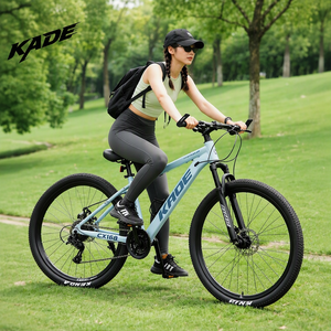 Vélo de montagne en alliage d'aluminium <span class=keywords><strong>27</strong></span>,5 pouces <span class=keywords><strong>27</strong></span> vitesses Utilisation urbaine Freins à disque doubles Suspension avant Unisexe Adulte Capacité de charge 100 kg - Product Image 1