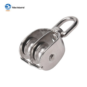 HIDEA Grue de levage marine et de manutention, crochet pivotant robuste en acier inoxydable 304 316, bloc de poulie pivotante à double gorge - Product Image 3