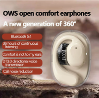 Earbuds True Translation BT Generasi ke-9 dengan Dukungan Multi-Bahasa, Desain Olahraga Open-Ear dengan Konduksi Udara