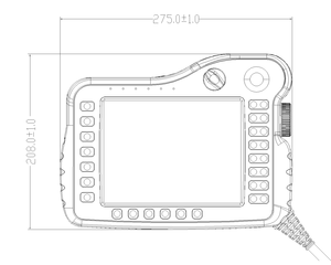 자동 기계 및 로봇 제어를 위한 Lavichip 하이 퀄리티 VGA 시리즈 티치 펜던트 - Product Image 4