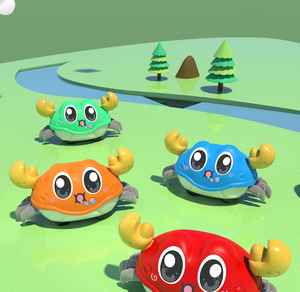Jouets pour bébés en plastique interactifs à succès, jouet crabe rampant et marchant, temps sur le ventre, enfants de 3 ans, garçons et filles - Product Image 3