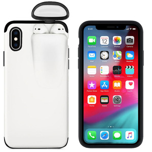 auriculares 2 en 1 para airpods, funda de teléfono para iphone 6/7/8/<span class=keywords><strong>6s</strong></span>/7s/8s/X/XR/XS MAX/11/11 pro/11 pro max - Product Image 4