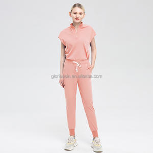 Gloriousin 2023 RTS ชุดเครื่องแบบแพทย์คริสต์มาสสำหรับทุกเพศหมวก bouffant ยืดได้ดิคกี้<span class=keywords><strong>แขน</strong></span><span class=keywords><strong>ยาว</strong></span> - Product Image 4