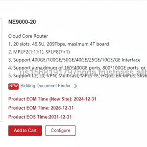 Routeur d'entreprise réseau IP NE9000-20 avec carte Non-CM compatible avec la licence de fonction 88036SRS CR9KSRV680 NetEngine9000 SRv6 - Product Image 1
