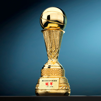 Trophée de basketball et de football en résine extra large - Trophée de championnat gravé sur mesure pour la compétition et les événements