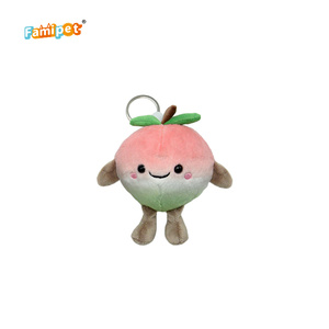 Famipet Fabricant, vente en gros personnalisée, nouveau porte-clés en peluche douce au design de fruits kawaii, jouet en peluche - Product Image 3