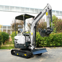 Mini-excavatrice Powston, livraison gratuite, nouvelle machine de terrassement à chenilles, 1 tonne, 2 tonnes, EURO 5, moteur EPA Kubota, excavatrices à chenilles