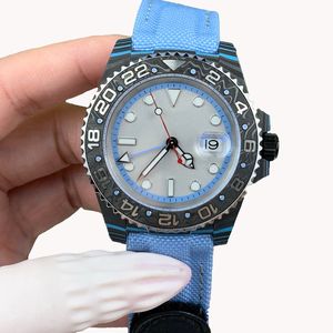 Nuevo Modelo 2026, Reloj Mecánico Automático con Movimiento 3285, en Azul, Cuatro Agujas, Multifuncional, Deportivo, de Fibra de Carbono - Product Image 1