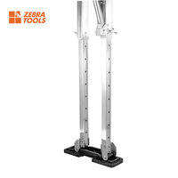 Échasses personnalisables en alliage d'aluminium de qualité industrielle pour cloisons sèches Ascenseurs de construction réglables Support d'outils à main OEM