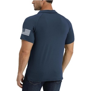Polo de Golf de Verano para Hombre, Tejido, 100% Poliéster, Estampado Gráfico, Manga Corta, Elástico, Casual, Patriótico Americano, Raglán, Secado Rápido, ODM - Product Image 3