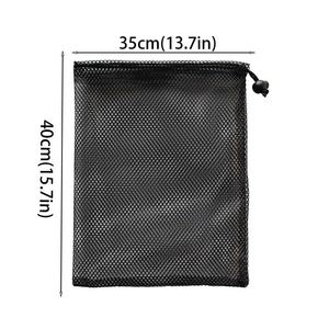 Bolsa de Malla con Cordón de 35x40cm, Personalizable, de Alta Gama, Reutilizable, Bolsa de Nylon con Cordón para Uso en Exteriores, Viajes y Artículos del Hogar - Product Image 2