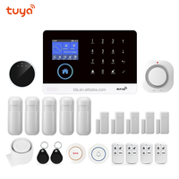 Détecteur de mouvement sans fil avec télécommande via application mobile Kit d'alarme RFID d'intrusion WiFi 4G LTE Tuya Systèmes d'alarme d'intrusion