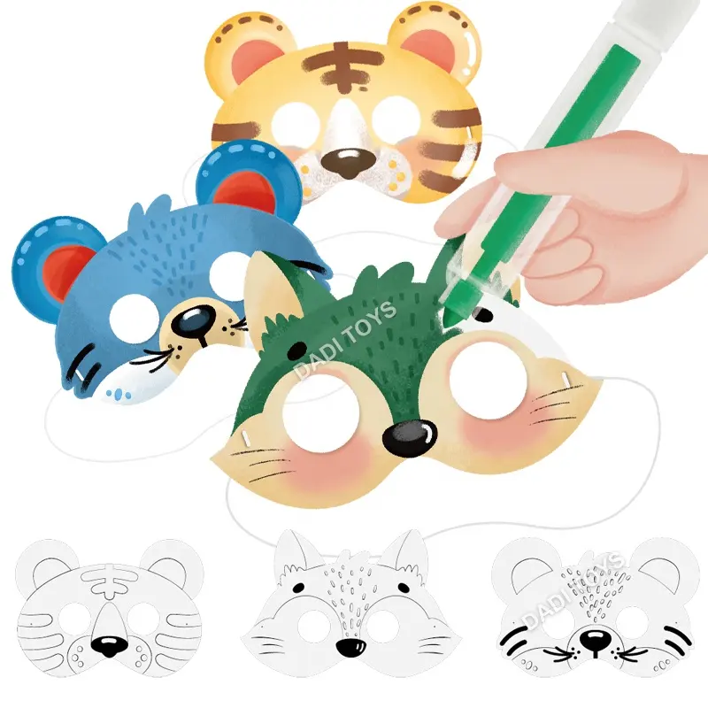 أقلام تلوين تعليمية ذكية بألوان مائية ألعاب رسم أقنعة حيوانات