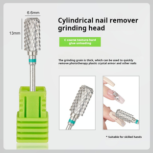 Fraise à ongles en acier au tungstène pour le retrait de gel UV, tête de ponçage pour machine à ongles électrique, fraise professionnelle pour manucure - Product Image 3