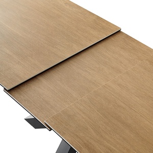 Ý đen sơn tĩnh điện sơn chéo Chân Hai mở rộng trượt Bảng điều chỉnh bê tông màu Gốm bàn ăn - Product Image 3