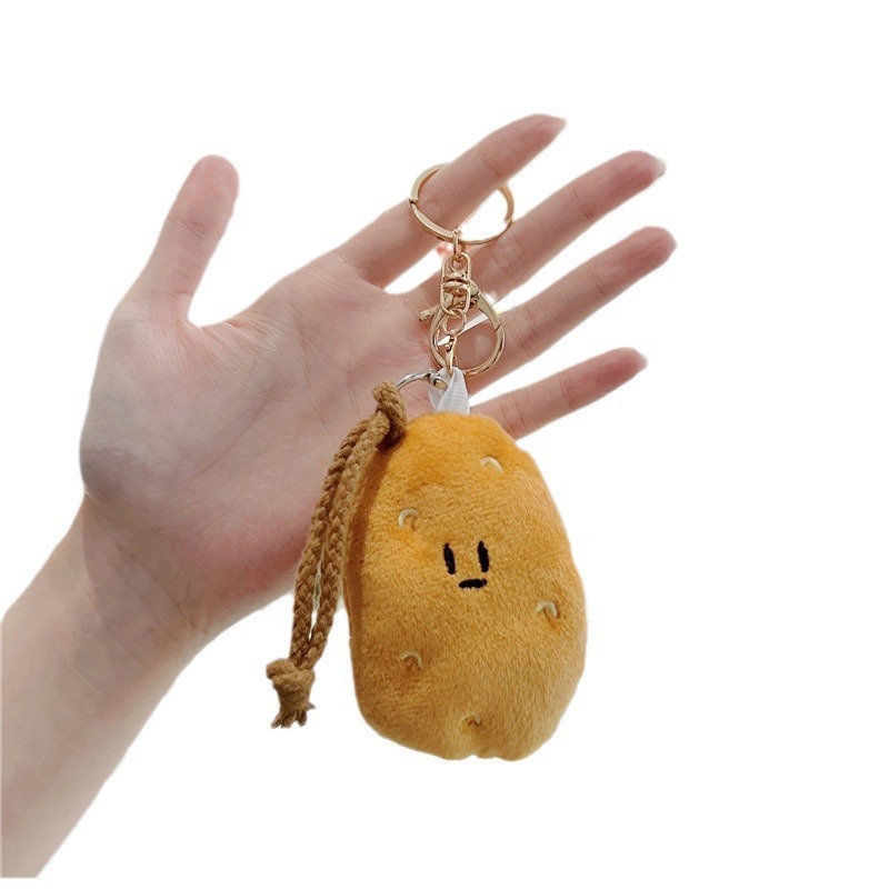 Exploded Potato Pendant - Cute Trinket Plush Key Chain